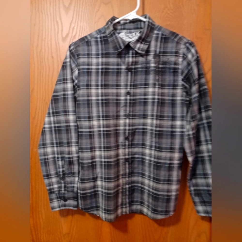 Boys HELIX Guitar Graphic Button Front Shirt